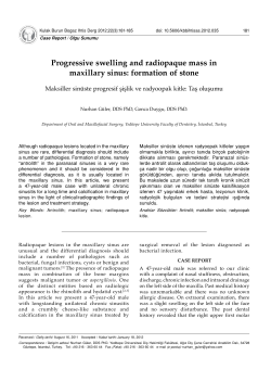 Progressive swelling and radiopaque mass in maxillary sinus