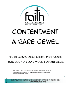 Contentment - A Rare Jewel