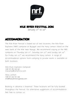 Accommodation - Kayak the Nile