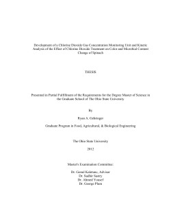 Development of a Chlorine Dioxide Gas Concentration Monitoring