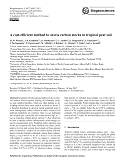 A cost-efficient method to assess carbon stocks in