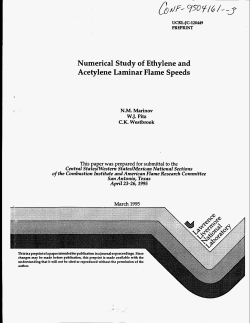Numerical Study of Ethylene and Acetylene Laminar Flame Speeds