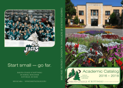 Academic Catalog - Dakota College at Bottineau