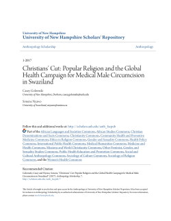 Christians` Cut: Popular Religion and the Global Health Campaign