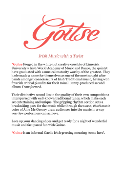 Goitse biography (PDF document)