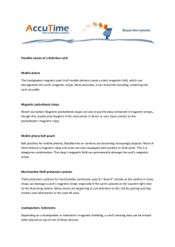 Possible causes of a defective card: Mobile phone The loudspeaker