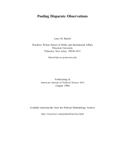 Pooling Disparate Observations