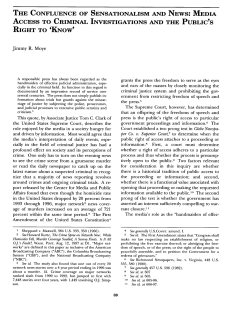 The Confluence of Sensationalism and News: Media Access to