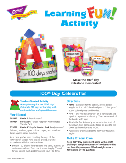 100th Day Celebration - TREND enterprises, Inc.