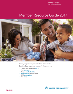 2017 Southern Colorado Member Resource Guide