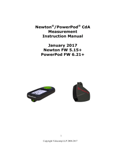 Newton&reg;/PowerPod&reg; CdA Measurement Instruction