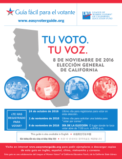 espa&ntilde;ol - Easy Voter Guide