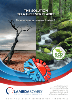 The soLuTIon To a greener PLaneT