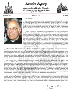 Lourdes Legacy - Assumption Grotto Church