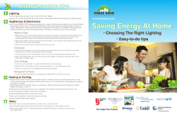 Mass Save Saving Energy at Home Brochure