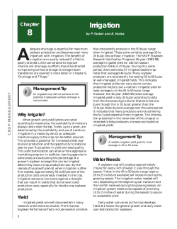 Arkansas Soybean Handbook | Chapter 8 - Irrigation