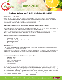 June 2016 - The Right Choice for a Healthier You