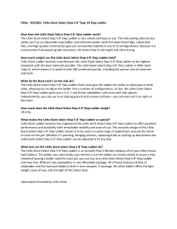 FAQs: H351821 Little Giant Select Step 5