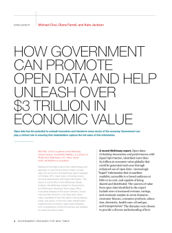 HOW GOVERNMENT CAN PROMOTE OPEN DATA AND HELP