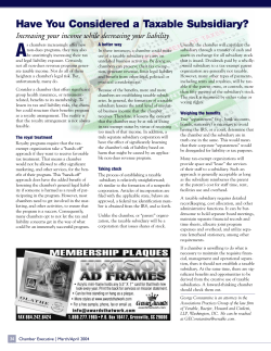 Have You Considered a Taxable Subsidiary?