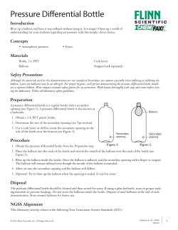 Pressure Differential Bottle