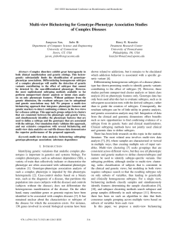 Multi-view Biclustering for Genotype