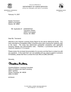 Office of Children and Adult Licensing