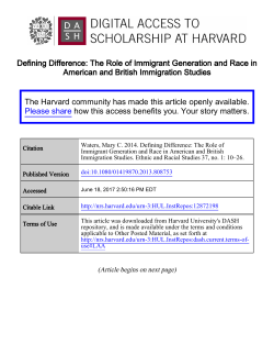 Comparing Immigration in Britain and the US