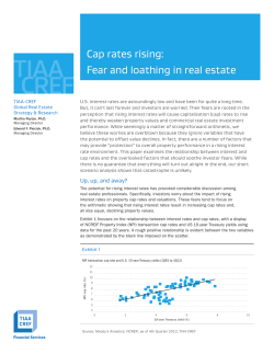Cap rates rising: Fear and loathing in real estate