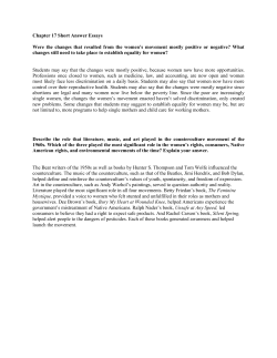 Chapter 17 Short Answer Essays Were the changes that resulted