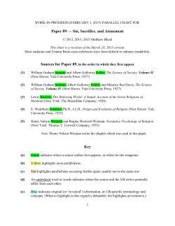 Paper 89 Sin, Sacrifice, and Atonement