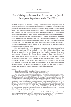 Diplomatic History 32 (November 2008)