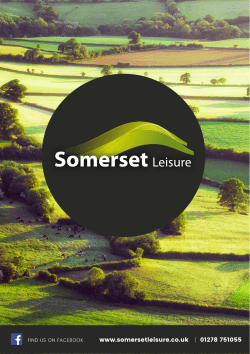 www.somersetleisure.co.uk | 01278 751055