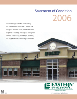 Statement of Condition