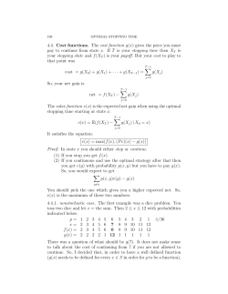 4.4. Cost functions. The cost function g(x) gives the price you must