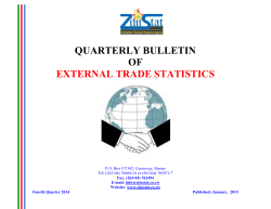 quarterly bulletin of external trade statistics