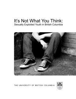 It`s Not What You Think: Sexually Exploited