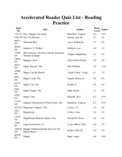 Accelerated Reader Quiz List
