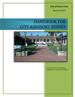 advisory body handbook