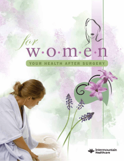 This booklet is for women