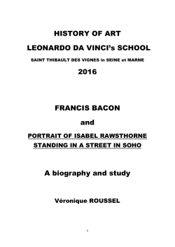 HISTORY OF ART LEONARDO DA VINCI`s SCHOOL 2016