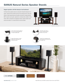 SANUS Natural Series Speaker Stands