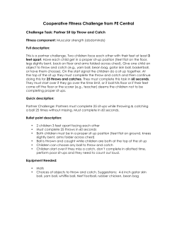 Partner Sit Ups Throw and Catch