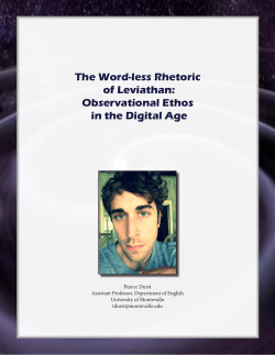The Word-less Rhetoric of Leviathan: Observational Ethos in the