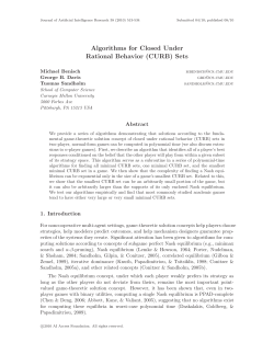 Algorithms for Closed Under Rational Behavior (CURB) Sets