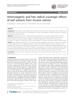 Antimutagenic and free radical scavenger effects