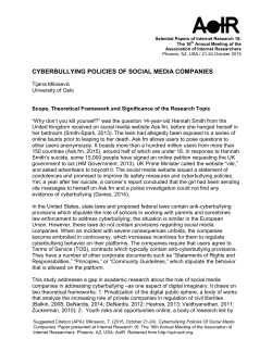 Print this article - AoIR Selected Papers of Internet Research