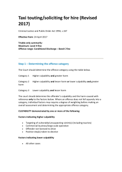 Taxi touting/soliciting for hire