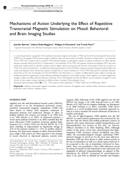 Mechanisms of Action Underlying the Effect of Repetitive
