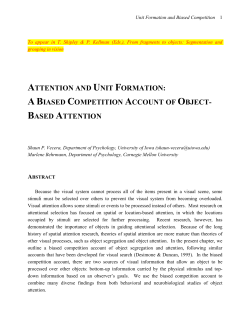 biased competition and object-based attention